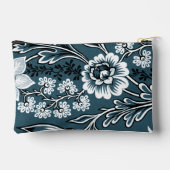 Fantastic Flowers (Slate Teal) Fine Art アクセサリーポーチ (裏面)