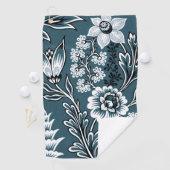 Fantastic Flowers (Slate Teal) Fine Art ゴルフタオル (インサイチュ)