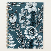 Fantastic Flowers (Slate Teal) Fine Art プランナー手帳 (正面)