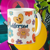 Fantastic personalized retro teacher mug with name コーヒーマグカップ