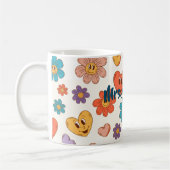 Fantastic personalized retro teacher mug with name コーヒーマグカップ (左)