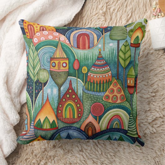 Fantastic World  designer cushion クッション (ブランケット)