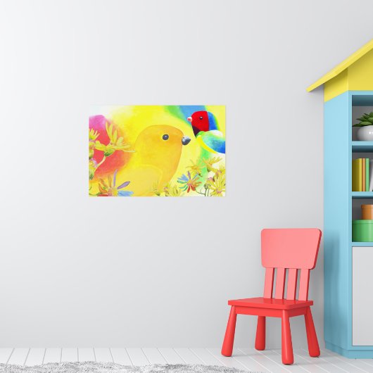 Fantastical Birds ポスター (子ども部屋1)