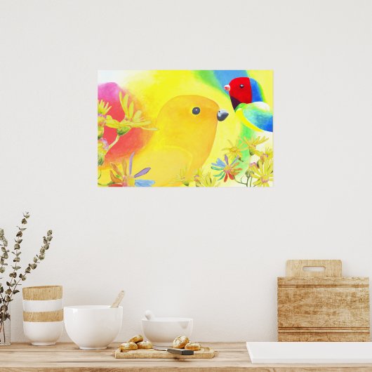 Fantastical Birds ポスター (キッチン)