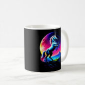 Fantastical Colorful Unicorn Wilderness コーヒーマグカップ (正面右)
