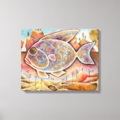 Fantastischer Fisch キャンバスプリント (正面)