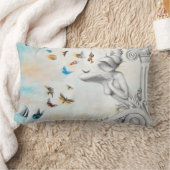 Fantastisches Motiv mit Sirene ランバークッション (ブランケット)