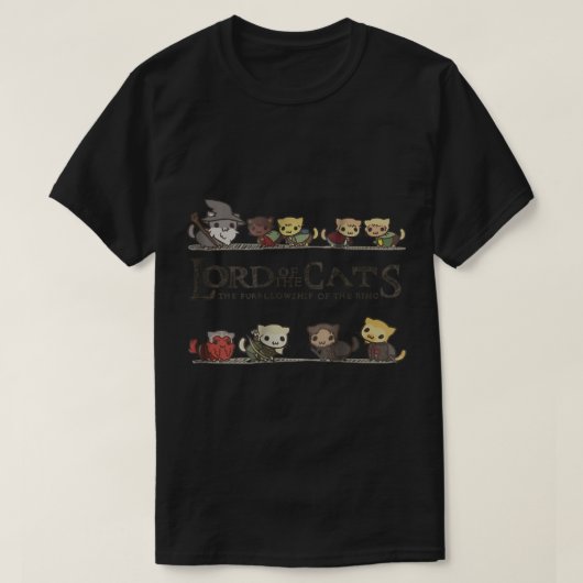 Fantasy Adventure Cat Squad Tシャツ (デザイン正面)