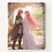 Fantasy Anime Couple Sketchbook ノートブック (裏面)