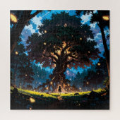 Fantasy anime style forest ジグソーパズル (縦)