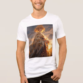 Fantasy Anime Style Sunset Art T-Shirt トライブレンドＴシャツ