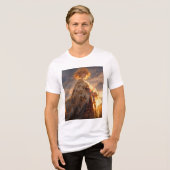 Fantasy Anime Style Sunset Art T-Shirt トライブレンドTシャツ (正面全面)