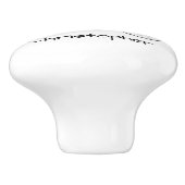 Fantasy Art Skulls Design Personalised セラミックノブ (側面)