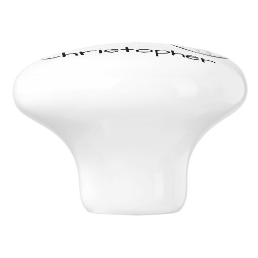 Fantasy Art Skulls Design Personalised セラミックノブ (側面)