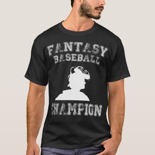 Fantasy Baseball Design Champion baseball heart s Tシャツ (正面)