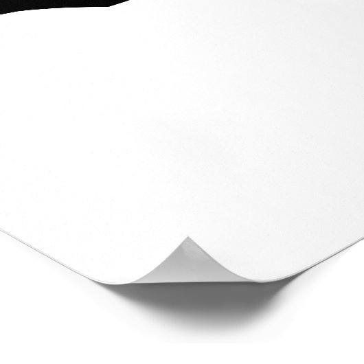 Fantasy Black/White Moonlight Butterfly Desert ポスター (角)