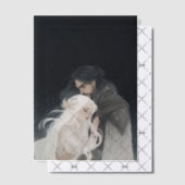 Fantasy book vellum art main characters embracing ベラム紙招待状 (オフセット (招待状))