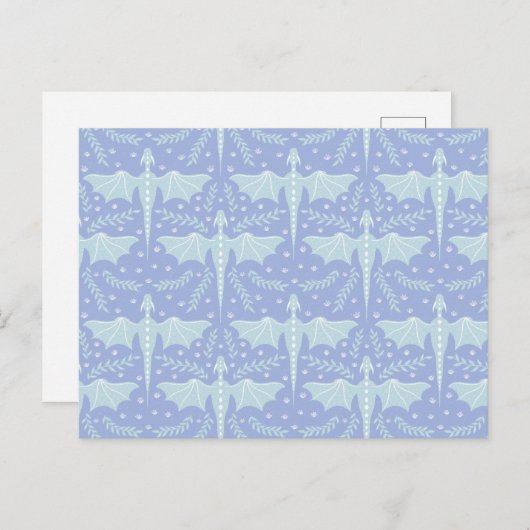 Fantasy Botanical Dragon ポストカード (正面/裏面)