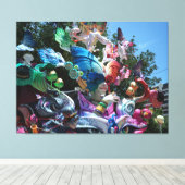 Fantasy Butterfly Girl Sculpture キャンバスプリント (インサイチュ (ウッドフロア))