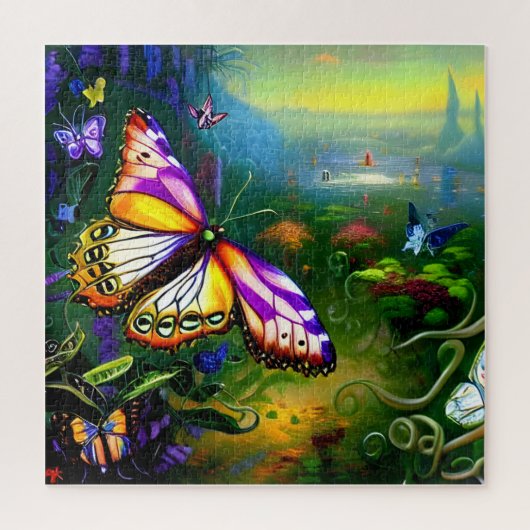 Fantasy Butterfly Journey ジグソーパズル (縦)