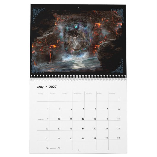 fantasy calendar starscoldnight カレンダー (5月 2027)