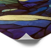 Fantasy Castle with Enchanted Forest and River ポスター (角)