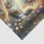 Fantasy Cat in a Floral Woodland Garden Decoupage  薄葉紙 (詳細)