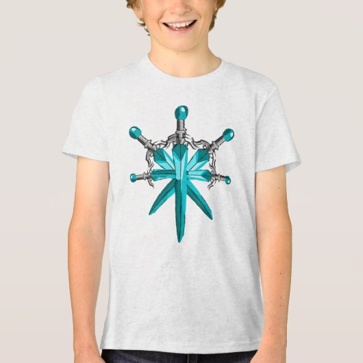 Fantasy crystal Sword Kids Shirt トライブレンドＴシャツ (正面)