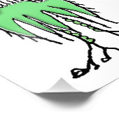 Fantasy cute alien drawing フォトプリント            (角)