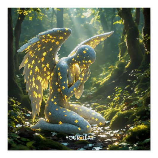Fantasy Cute Angelic Figure Puzzle ポスター (正面)