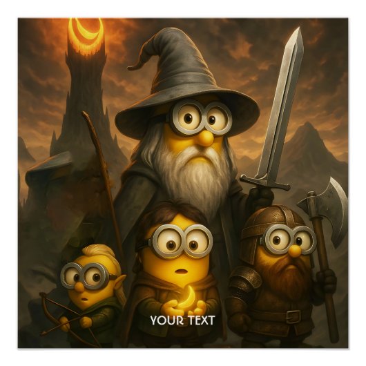 Fantasy Cute Bananas Brave Party ポスター (正面)