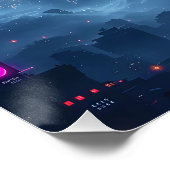 Fantasy Cute Blue Dragon City ポスター (コーナー)