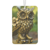 Fantasy Cute Brass Owl Skates カーエアーフレッシュナー (裏面)