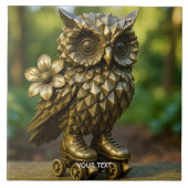 Fantasy Cute Brass Owl Skates タイル (正面)