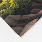 Fantasy Cute Castle From Pencils フリースブランケット (角)