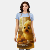 Fantasy Cute Chicken Nuggets Baby エプロン (着用した状態)
