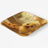 Fantasy Cute Chicken Nuggets Baby ペーパープレート (傾斜あり)