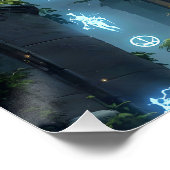 Fantasy Cute Clockwork Raven Cathedral ポスター (コーナー)