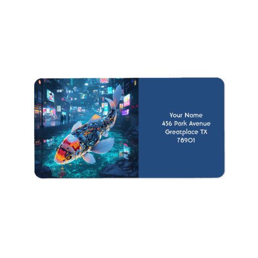 Fantasy Cute Cyber Fish City  ラベル (正面)