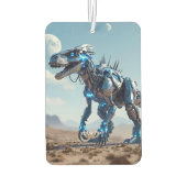 Fantasy Cute Cyborg Dinosaur Desert カーエアーフレッシュナー (裏面)