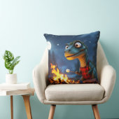 Fantasy Cute Dino Campfire Moon クッション (椅子)