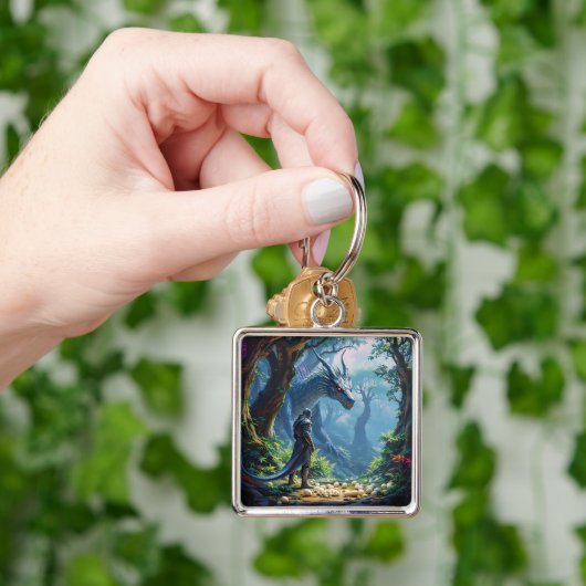 Fantasy Cute Eggs Dragon Knight キーホルダー (手)