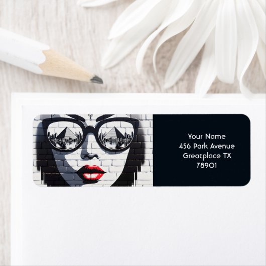 Fantasy Cute Face Wall Egypt  ラベル (インサイチュ)