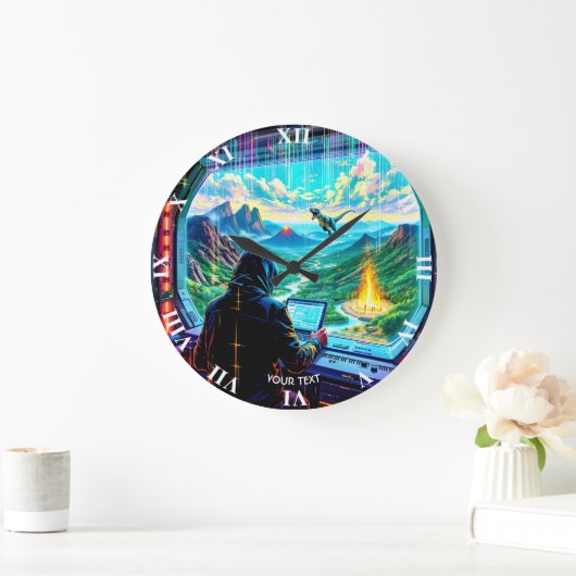 Fantasy Cute Fantastic Run Park ラージ壁時計 (ホーム)