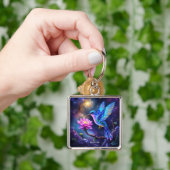 Fantasy Cute Flower Small Bird キーホルダー (手)