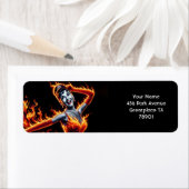 Fantasy Cute Girl Fire Dress ラベル (インサイチュ)