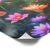 Fantasy Cute Girl Riding Panda ポスター (コーナー)