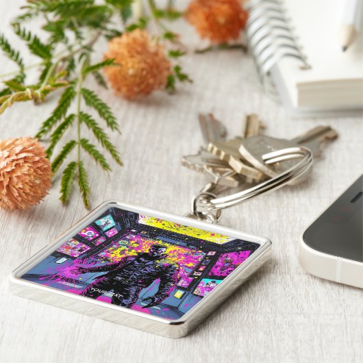 Fantasy Cute Glitch In Gallery キーホルダー (側面)