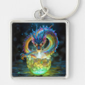 Fantasy Cute Green Dragon Egg キーホルダー (正面)