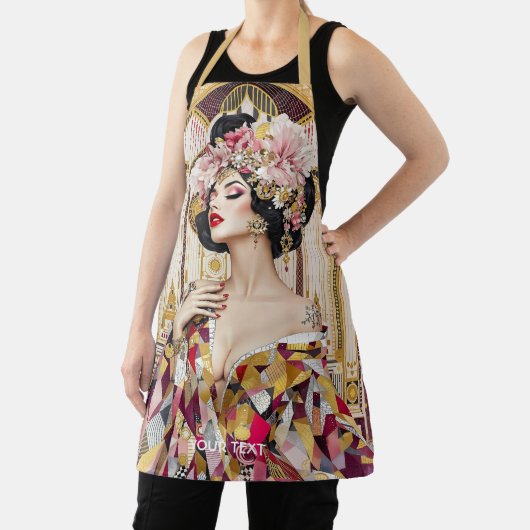 Fantasy Cute Lady Art Deco エプロン (インサイチュ)